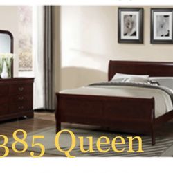 Gorgeous Queen size Complete Bedroom Set. Mattress Sold Separately 