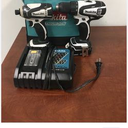 Makita LCT200W 18V Lith-Ion Drill Driver (XTD04)/ Impact (XFD01) Combo Kit