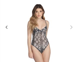 Snakeskin bodysuit