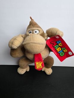Super Mario Bros Donkey Kong Gorilla 10" Plush Animal Nintendo NWT