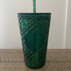 Starbucks Green Jeweled Cup