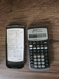 Texas Instruments BA II Plus financial calculator. It is a popular tool for business professionals and students