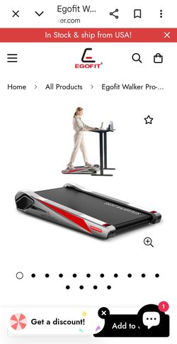 Under Desk Treadmill
The Egofit Walker Pro-M1 under desk treadmill.  150 or best offer