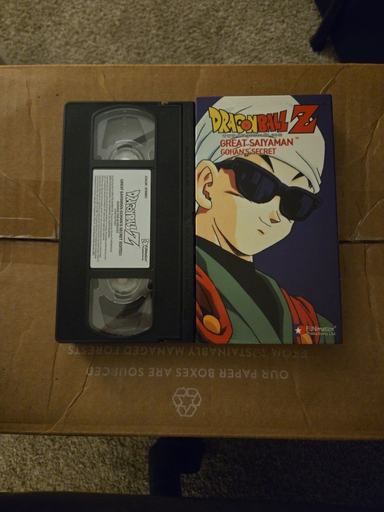 Dragon Ball Z VHS Tape "Great Saiyaman - Gohan's Secret"