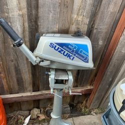SUZUKI 3.5 3.5hp outboard motor engine marine boat dinghy tender skiff dingy sailboat fishing out board 3.5hp dt3.5 islands harbor emergency