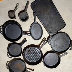 Cast Iron Pots/ Pans/ Ladles 