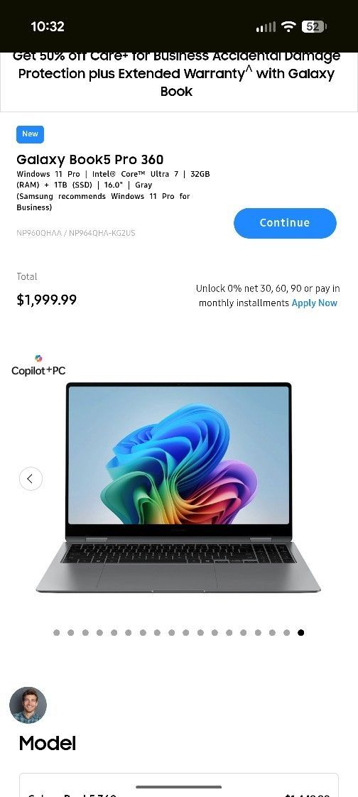 Samsung - Galaxy Book5 PRO 360 16" Touch Screen Laptop - Intel Core Ultra 7 with 32GB Memory - 1TB SSD - Gray