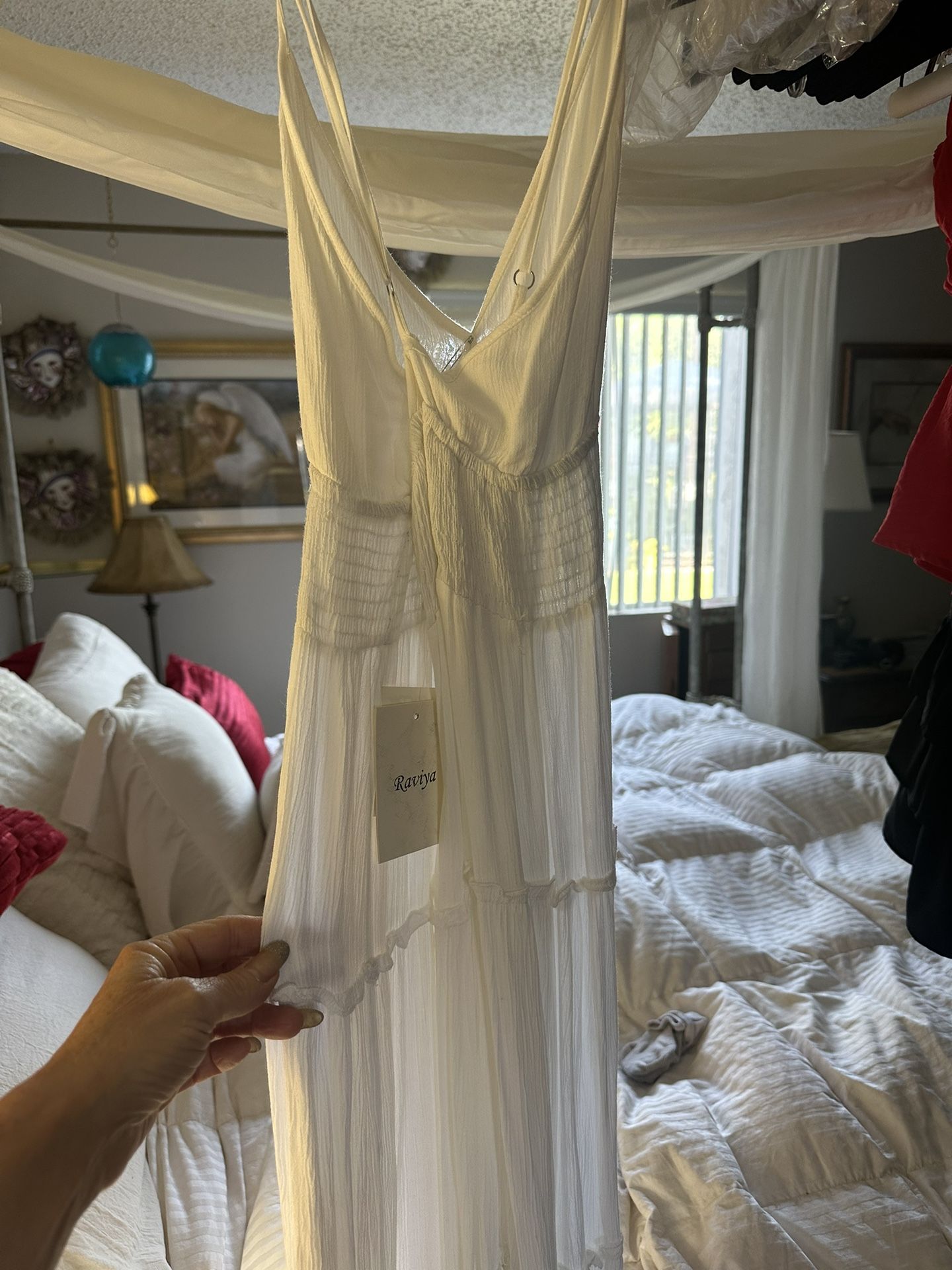 White Long Summer Dress 