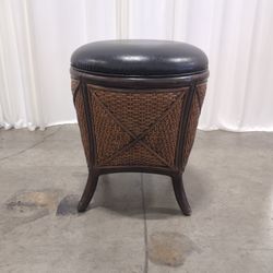 Pier 1 Imports Woven Rattan Round Stool