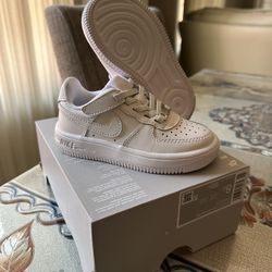 Air Force 1 All White  Little Children 8C AF1