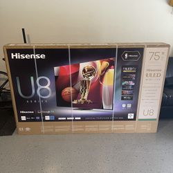 Brand New Sealed 75” Hisense U8 Mini-LED 4K Smart 