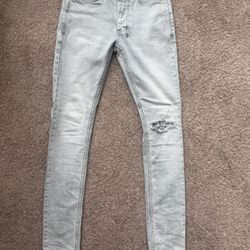 Grey Knee Slit Ksubi Jeans
