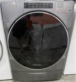 Gray Whirlpool Front Load Washer