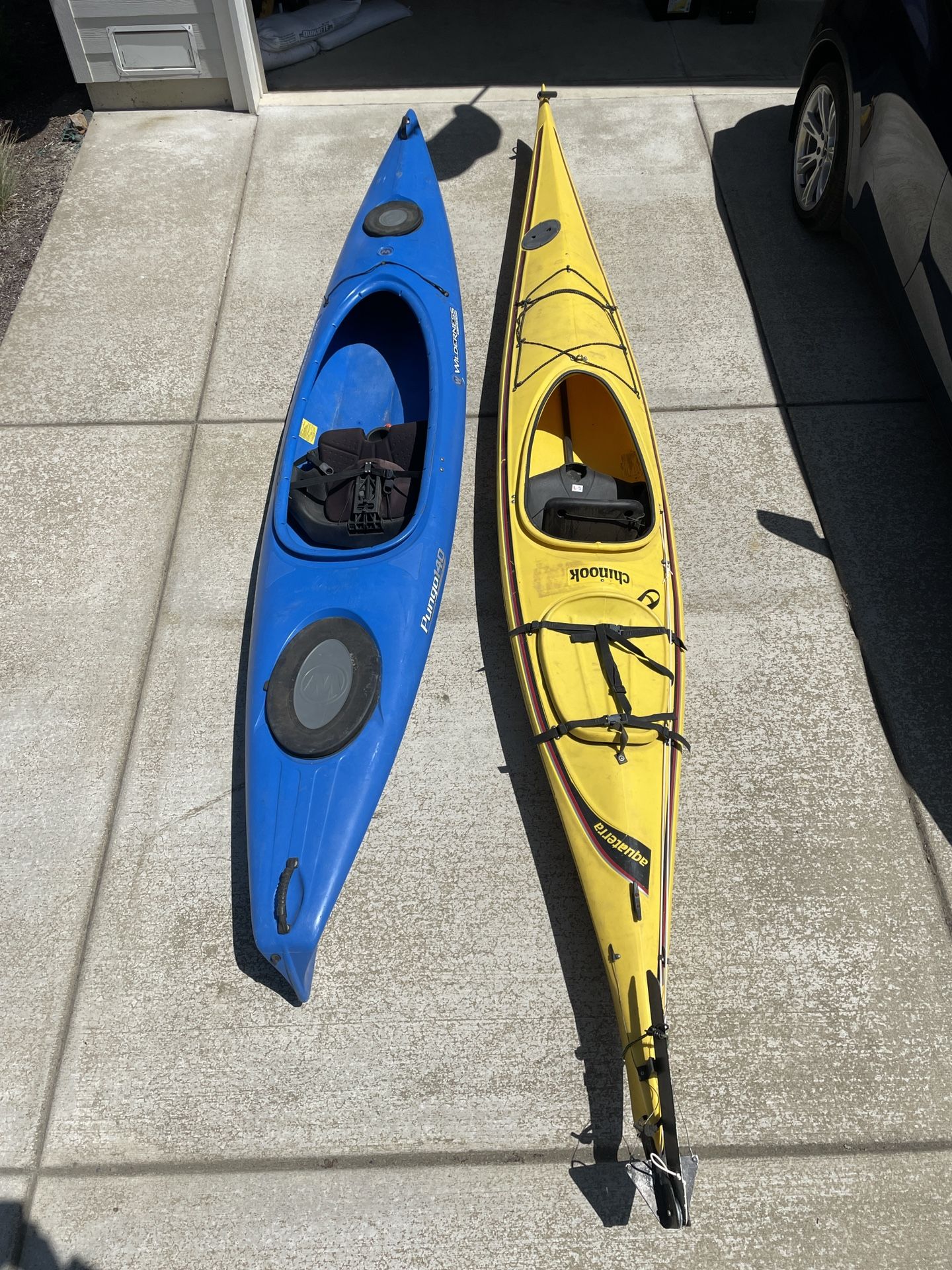 Kayaks Perception Aquaterra Chinook & Wilderness Pungo 140