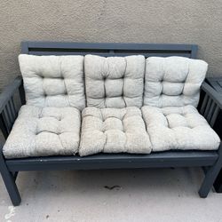 Outdoor Bench and Chairs