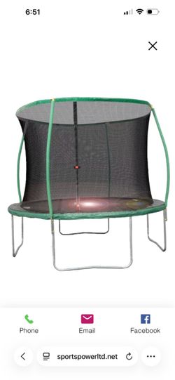 10ft Steelflex Pro Enclosure Trampoline with Flash Litezone