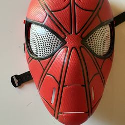 SPIDER MAN MASK ANIMATRONIC MASK/EYE SHIELDS OPEN AND CLOSE! TALKING! Works!