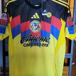 Adidas mens 2025 America Home Jersey Authentic Size Large y XL No Trade 