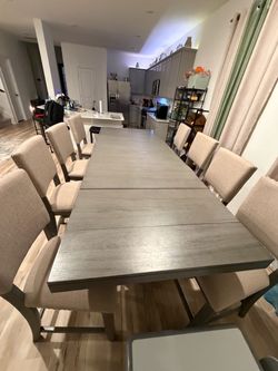 8 Seat Chair and Table Dining Set -NEED GONE ASAP