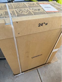 Satin White Wall Cabinet 24”