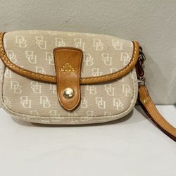 Dooney & Bourke Signature Flap Wristlet