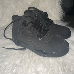 Jordan 4 Retro OG Black Cats Kids Size 13c