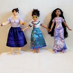 Disney Encanto Mirabel, Isabela, & Luisa Dolls Set