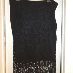 Women's Black Lace Skirt
