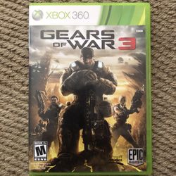 Xbox 360 Gears Of War 3 Video Game Used