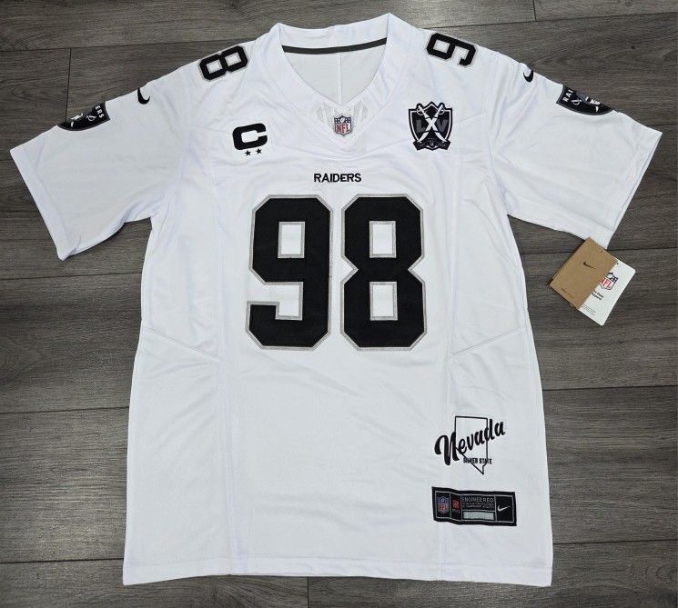 LAS VEGAS RAIDERS STITCHED FOOTBALL JERSEY 