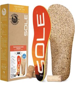 SOLE Performance Wide Medium Insoles - Orthotic Arch Support Inserts with Wide Toe Box for Plantar Fasciitis Relief - Mens Size 13/Womens Size 15, 1 P