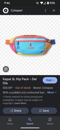 Cotopaxi Kapai Hip Pack REI Fanny Pack for Sale in Irvine CA OfferUp