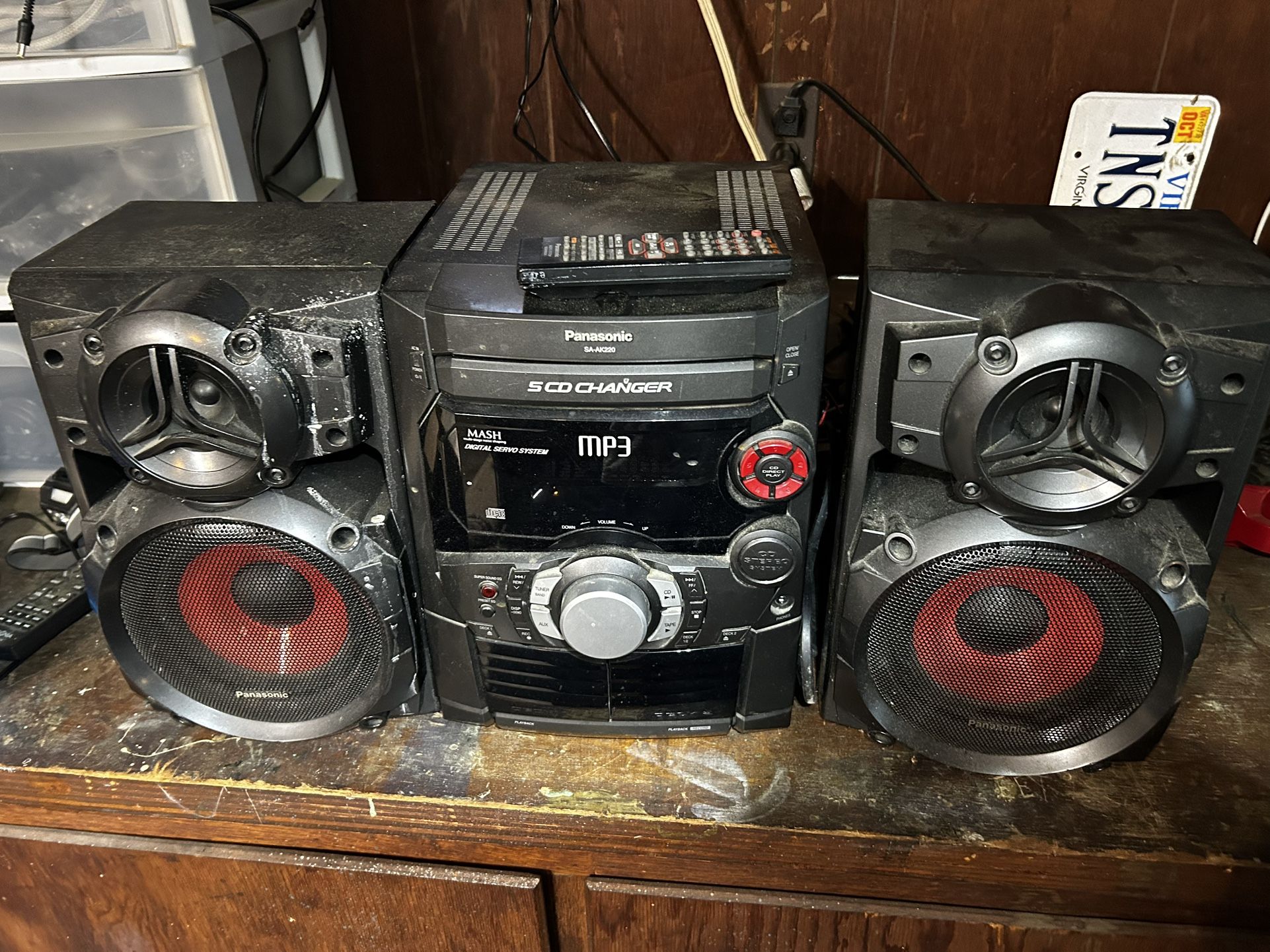 Panasonic CD Stereo System SA-AK220 Works but screen doesn’t light up