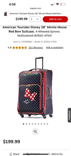 American Tourister Minnie Mouse 28” Suitcase Luggage 