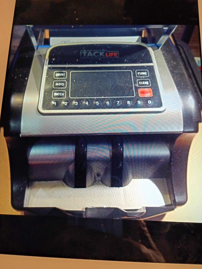 TACK LIFE MODEL NO.   MMC01 ELECTRONIC   MONEY COUNTER MACHINE