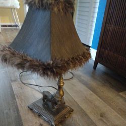 Antique Lion Lamp