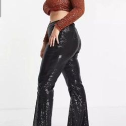 Halloween Sexy 70s Pants Bell Bottoms Size Adult Medium Simalar To As Pictured