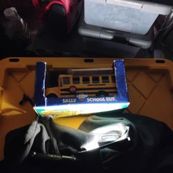 Chevron Cars School Bus Un Opened In Box Box Worn A Lil But Make Me An Offer