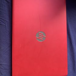 Red HP Laptop