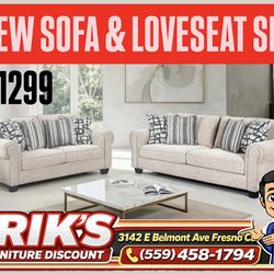 New sofa & loveseat