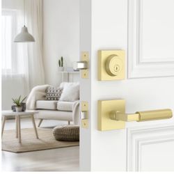 Door Lock Set With Double Cylinder Deadbolt