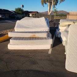 Over 30 Used Queen Mattresses, Box Springs And Frames