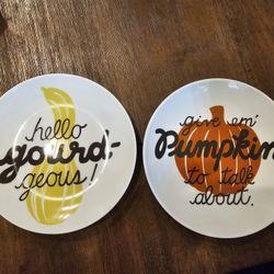 Fall Appeitzer/Dessert Plates