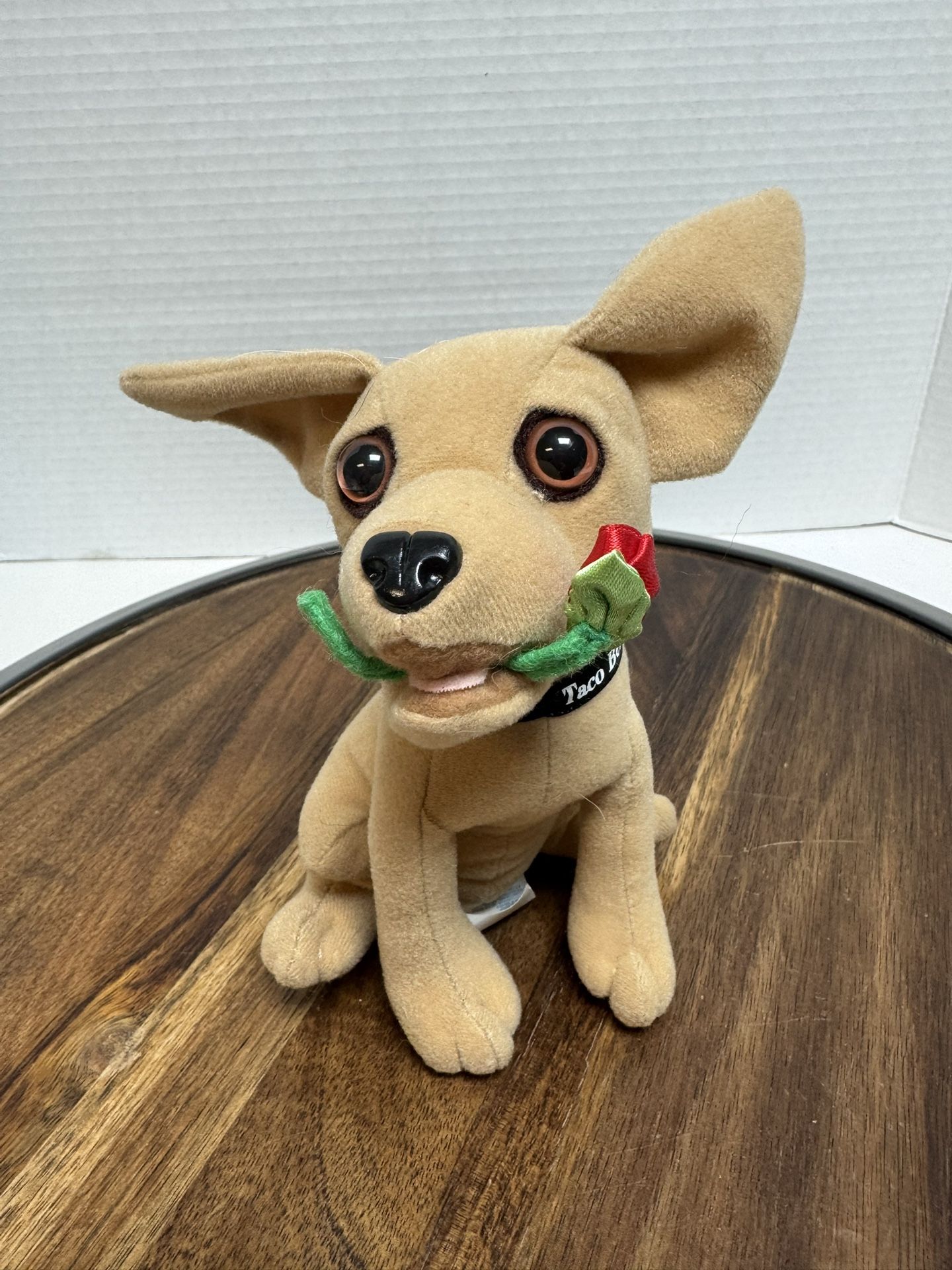 Vintage Taco Bell Chihuahua With Rose 6 Inch Plush