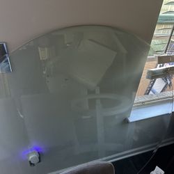 Large Glass Dining Table 