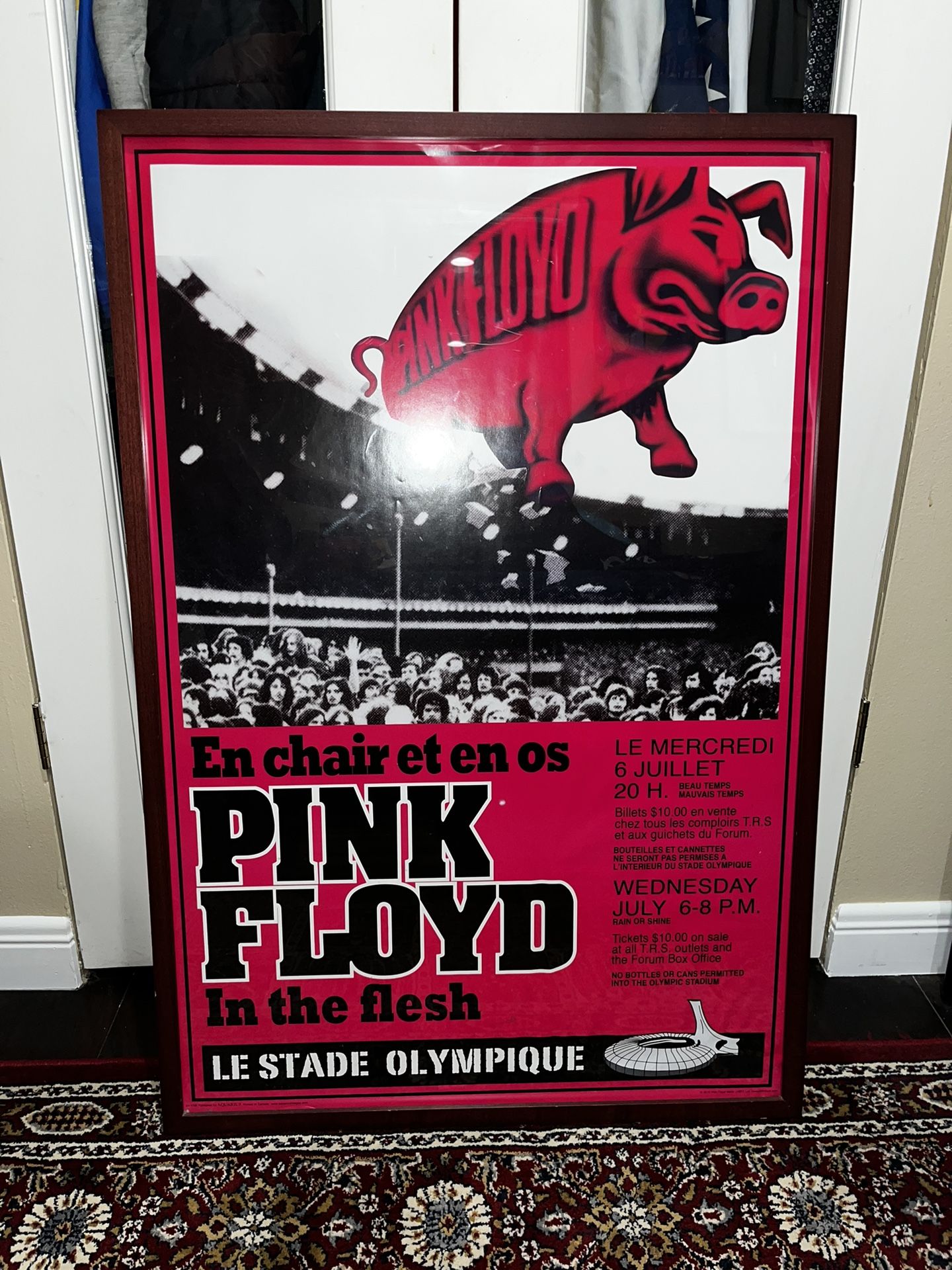 Pink Floyd Concert Poster Framed