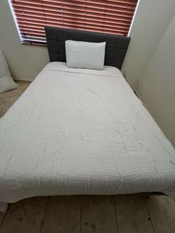 Full size bed frame & mattress