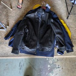 Leather Large Jacket