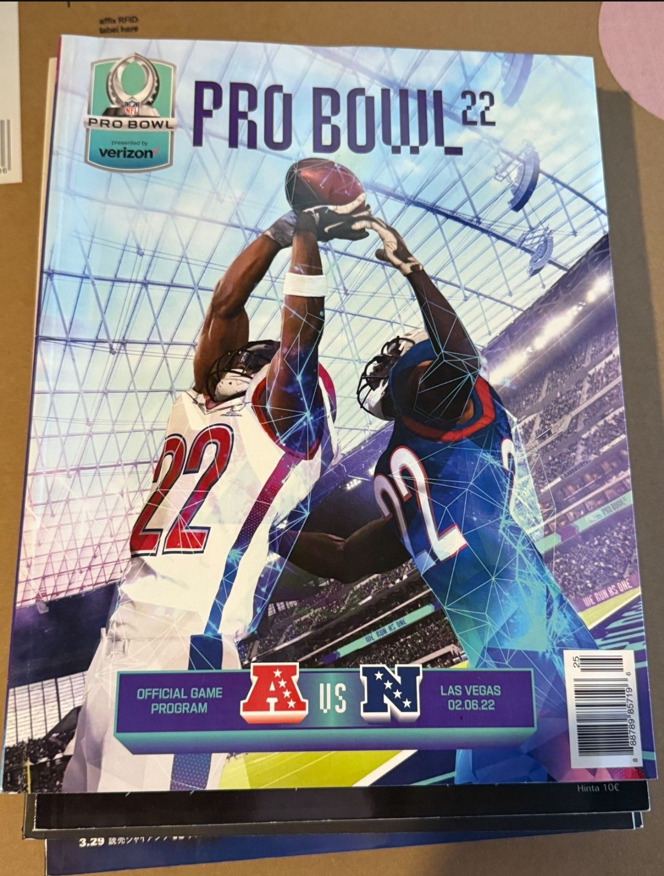 2022 NFL PRO BOWL VEGAS GAME PROGRAM OFFICIAL LIMITED EDITION AFC VS. NFC ALL STARS