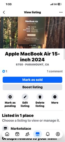 Apple MacBook Air 15-inch 2024